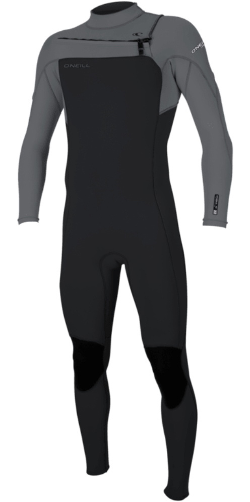 2026 O'Neill Mens Hyperfreak 3/2mm Chest Zip Wetsuit 5343 - Raven
